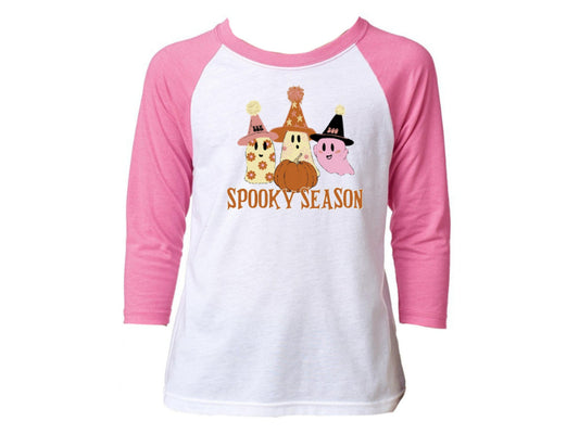 Girls Spooky Season 3/4 Sleeve Tee