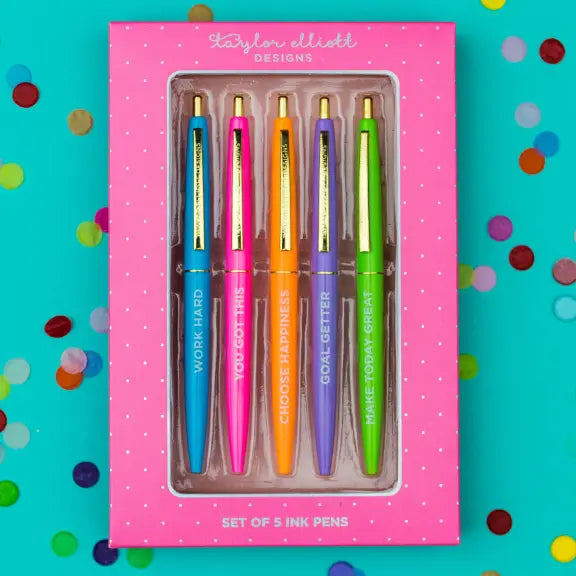 Colorful Motivational Pen Set