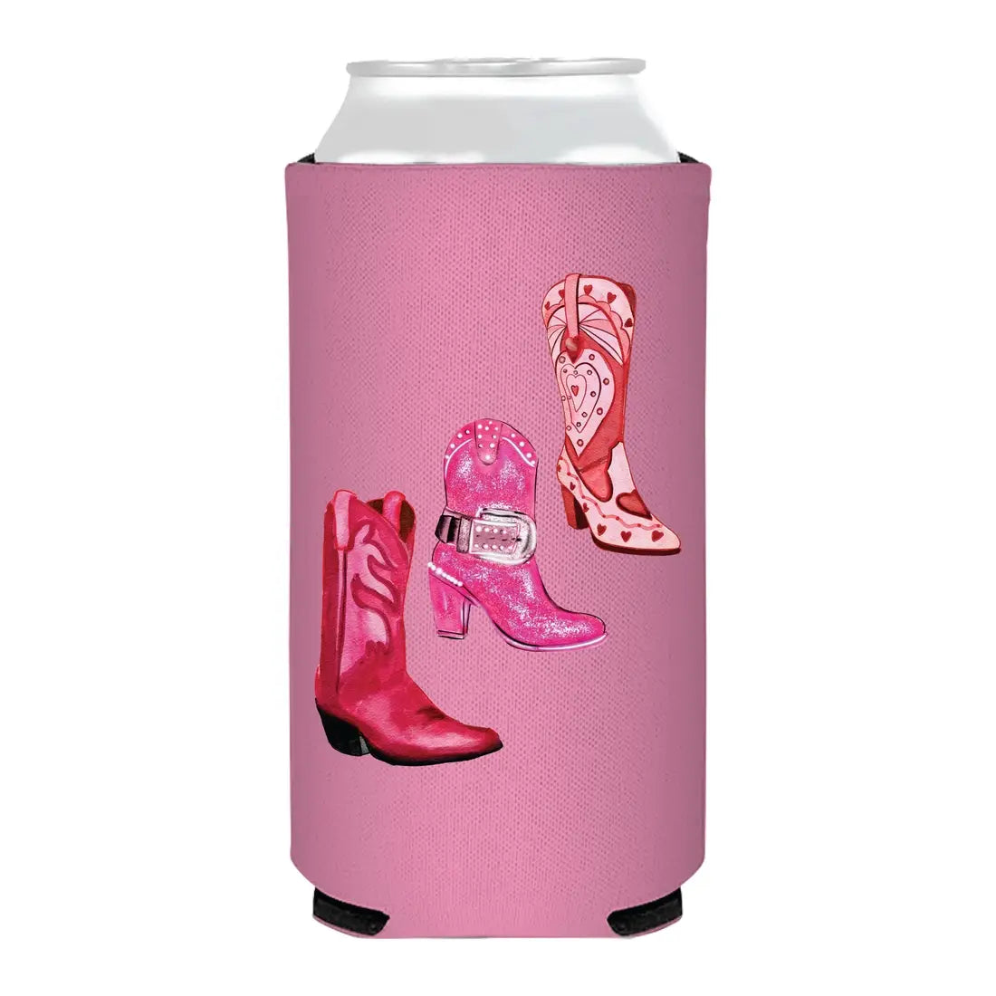 Rodeo Boots Bling Slim Can Cooler